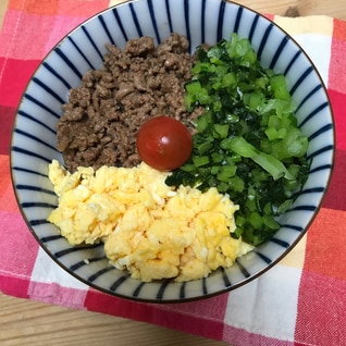 とっても簡単！三色丼